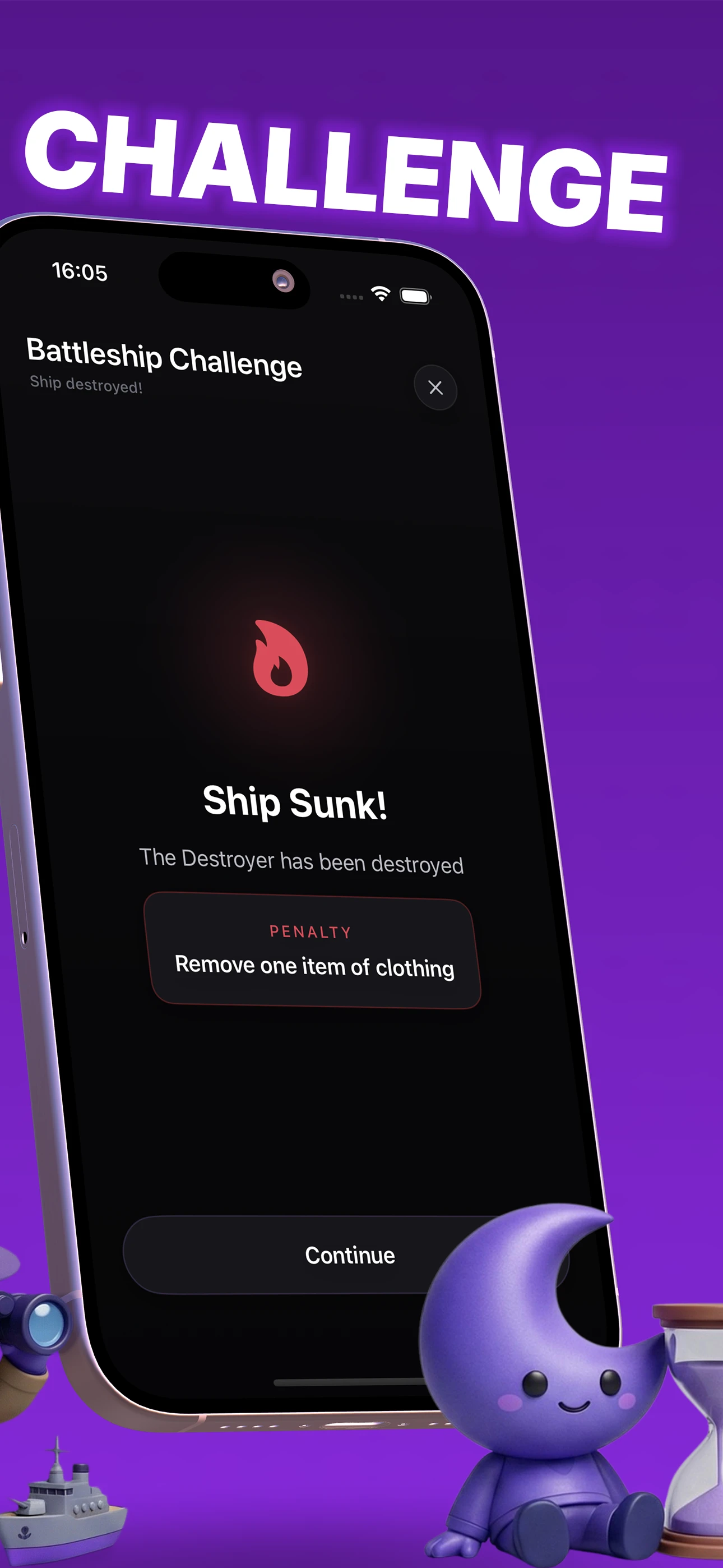 Plan tab showing timeline moments between partners