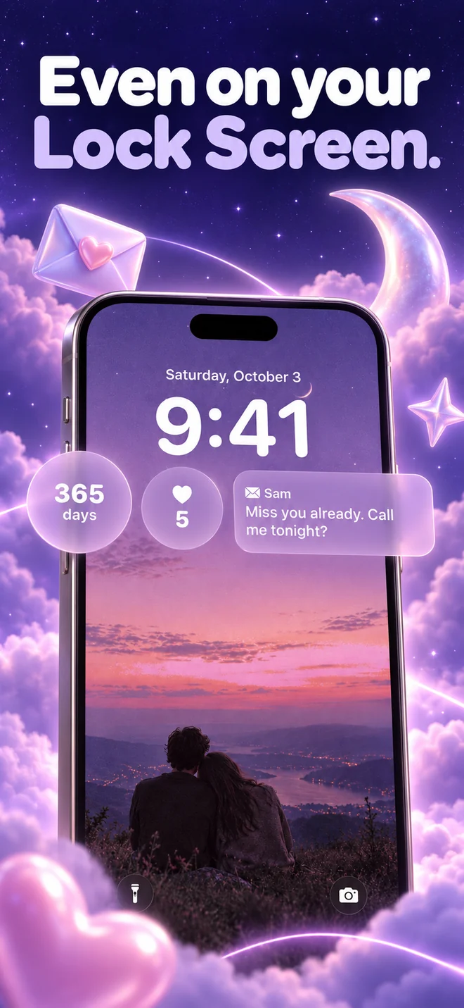 Couple widgets on an iPhone Lock Screen.