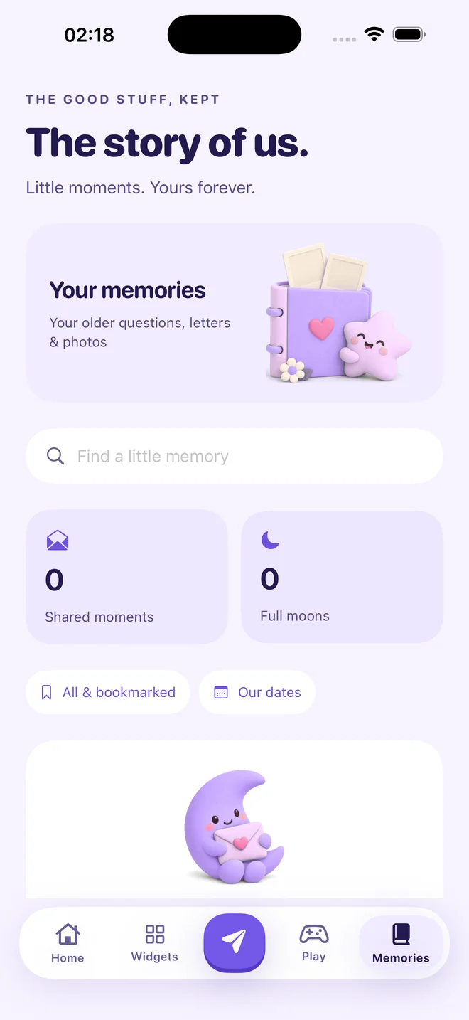 Midnight 6 the memories screen.