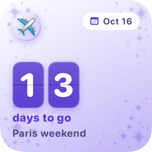 Midnight your next hello widget in the Lilac theme.