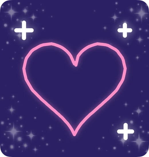 Midnight doodle widget in the Lilac theme